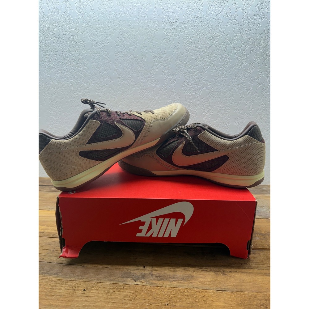 Nike Gato Bicoastal Earth Brown Tan Indoor Soccer Shoes 186650-200 Mens 13 - Picture 5 of 8